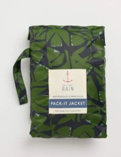 Geometric Hooded Packaway Rain Jacket -Marks and Spencer Shop geometric hooded packaway rain jacket 12