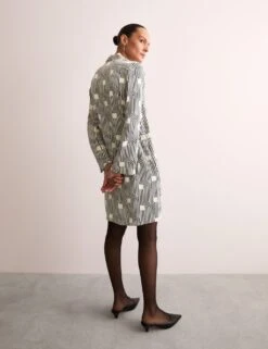 Jaeger Geometric Short Shift Dress -Marks and Spencer Shop geometric knee length shift dress 2