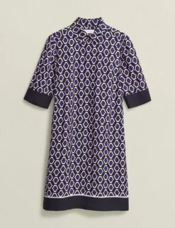 Geometric Knee Length Shirt Dress -Marks and Spencer Shop geometric knee length shirt dress 9