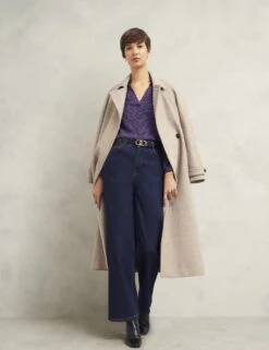 Geometric V-Neck Blouse -Marks and Spencer Shop geometric v neck blouse 14