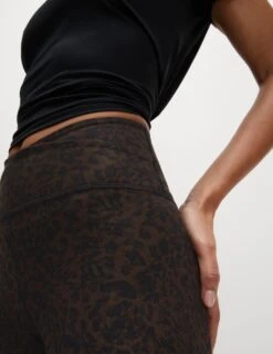 Go Balance Printed Wrap Waist 7/8 Yoga Leggings -Marks and Spencer Shop go balance high waisted 7 8 yoga leggings 4