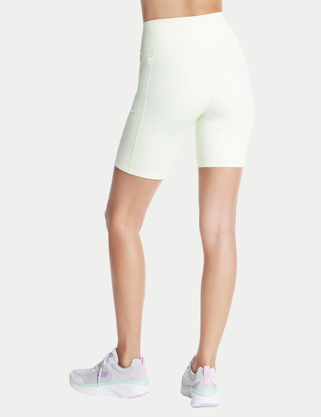 Skechers Go Flex Rib High Waisted Shorts 8 Skechers Go Flex Rib High Waisted Shorts - Image 6