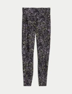 Go Move Printed High Waisted Gym Leggings -Marks and Spencer Shop go move printed high waisted gym leggings 17