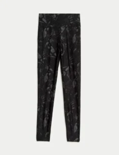 Go Move Printed High Waisted Gym Leggings -Marks and Spencer Shop go move printed high waisted gym leggings 9