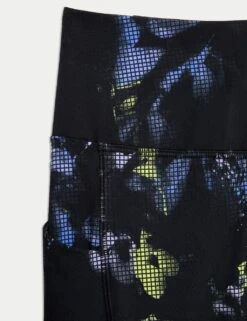 Go Train Printed High Waisted Gym Leggings -Marks and Spencer Shop go train printed high waisted gym leggings 8