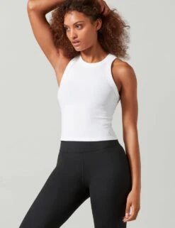 Harmony Cotton Rich Racer Back Vest Top -Marks and Spencer Shop harmony cotton rich racer back vest top 6