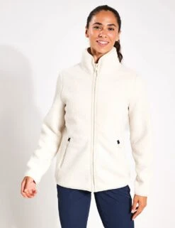 Jack Wolfskin High Curl High Neck Longline Fleece Jacket -Marks and Spencer Shop high curl high neck longline fleece jacket 11