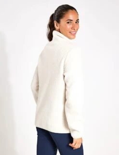 Jack Wolfskin High Curl High Neck Longline Fleece Jacket -Marks and Spencer Shop high curl high neck longline fleece jacket 8