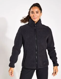 Jack Wolfskin High Curl Zip Up Funnel Neck Fleece Jacket -Marks and Spencer Shop high curl zip up funnel neck fleece jacket 11