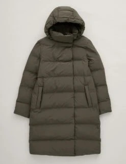 Hooded Longline Puffer Coat -Marks and Spencer Shop hooded longline puffer coat 4