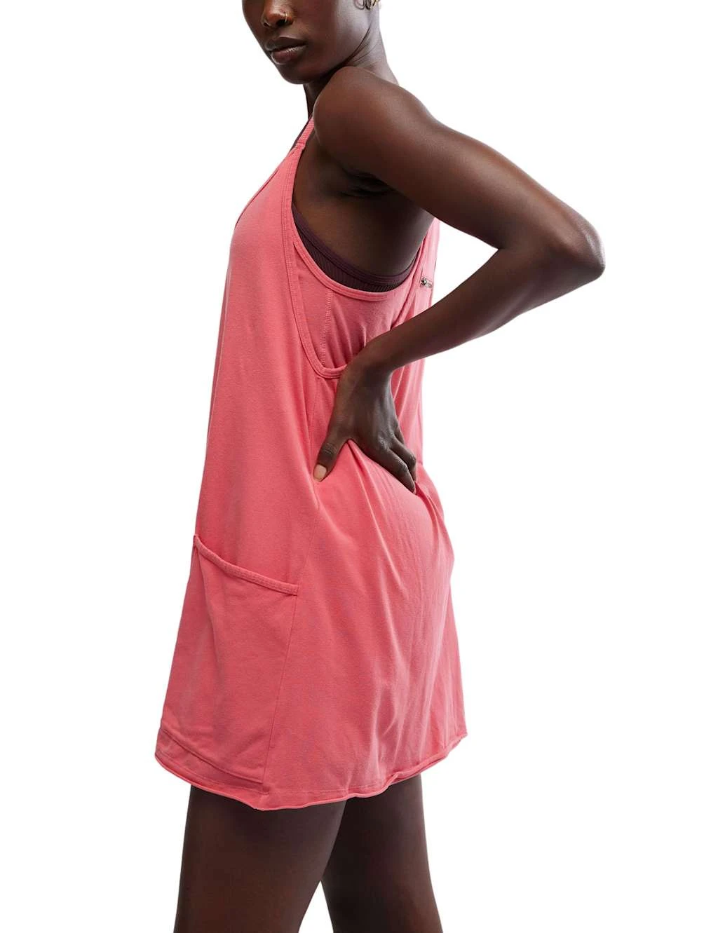 Hot Shot Cotton Rich V-Neck Mini Dress 15 Hot Shot Cotton Rich V-Neck Mini Dress - Image 13