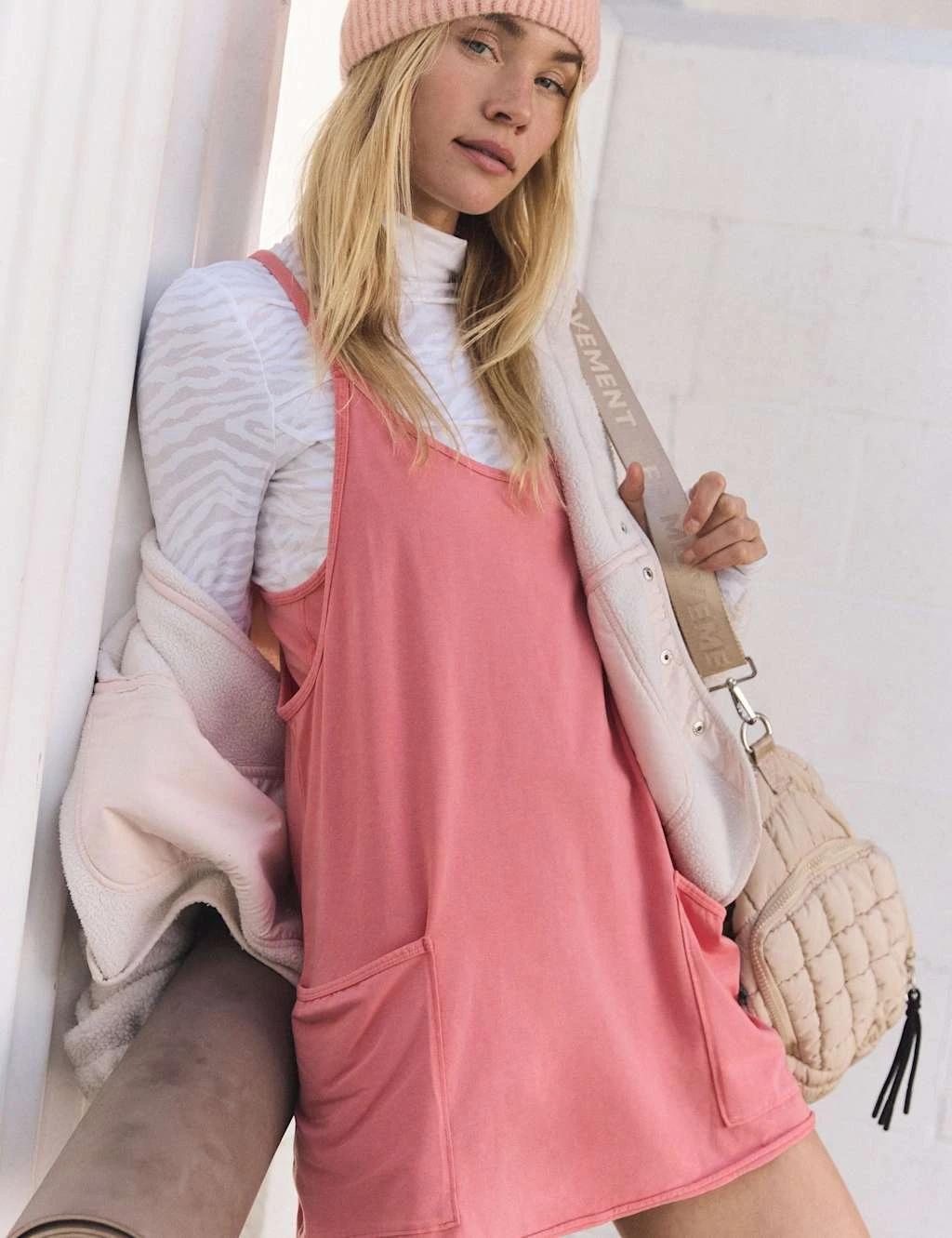 Hot Shot Cotton Rich V-Neck Mini Dress 20 Hot Shot Cotton Rich V-Neck Mini Dress - Image 18