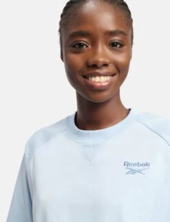 Reebok Icon Elements Pure Cotton Crew Neck T-Shirt -Marks and Spencer Shop icon elements pure cotton crew neck t shirt 10