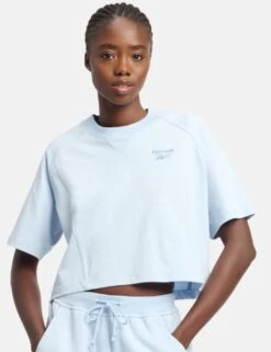 Reebok Icon Elements Pure Cotton Crew Neck T-Shirt -Marks and Spencer Shop icon elements pure cotton crew neck t shirt 11