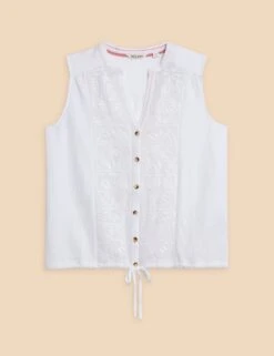 WHITE STUFF Jersey Embroidedred Collared Shirt -Marks and Spencer Shop jersey embroidedred collared shirt 15