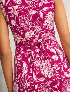 Jersey Floral Knee Length Skater Dress -Marks and Spencer Shop jersey floral knee length skater dress 8