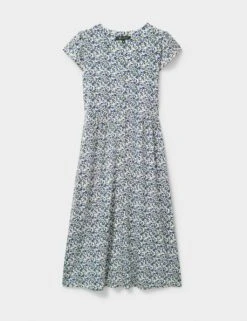 Jersey Floral V-Neck Midaxi Tea Dress -Marks and Spencer Shop jersey floral v neck midaxi tea dress 9