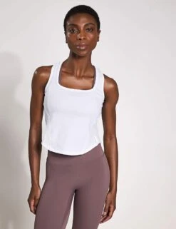 Jodie Rib Scoop Neck Racer Back Vest Top -Marks and Spencer Shop jodie rib scoop neck racer back vest top 8