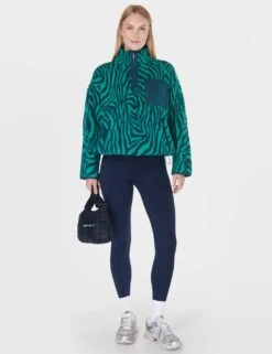 Sweaty Betty Karma Half Zip Animal Print Fleece Jacket -Marks and Spencer Shop karma half zip animal print fleece jacket 11