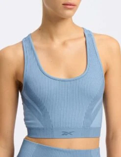 Reebok Lab Seamless Non Wired Crop Top Sports Bra -Marks and Spencer Shop lab seamless non wired crop top sports bra 4