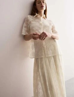 Jaeger Lace Collared Shirt -Marks and Spencer Shop lace collared shirt 12