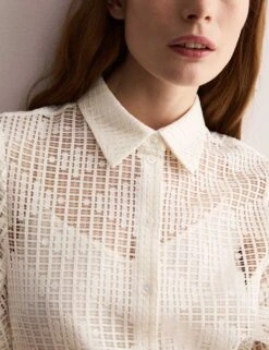 Jaeger Lace Collared Shirt -Marks and Spencer Shop lace collared shirt 13