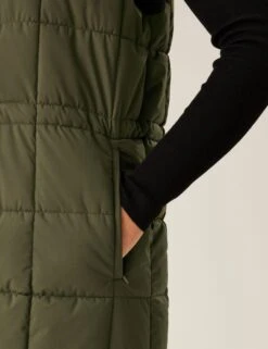 Regatta Leandra Hooded Quilted Longline Gilet -Marks and Spencer Shop leandra hooded quilted longline gilet 14
