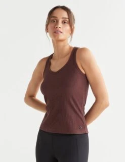 Leera Cotton Rich Rib Scoop Neck Vest Top -Marks and Spencer Shop leera cotton rich rib scoop neck vest top 9