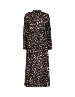 Leopard Print Midi Shirt Dress -Marks and Spencer Shop leopard print midi shirt dress 9