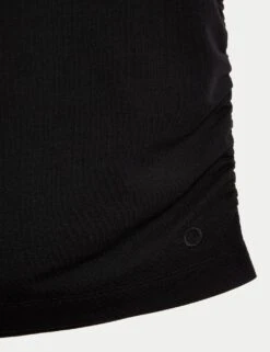 Lightweight Scoop Neck Ruched Yoga T-Shirt -Marks and Spencer Shop lightweight scoop neck ruched yoga t shirt 16