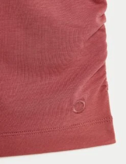 Lightweight Scoop Neck Ruched Yoga T-Shirt -Marks and Spencer Shop lightweight scoop neck ruched yoga t shirt 9