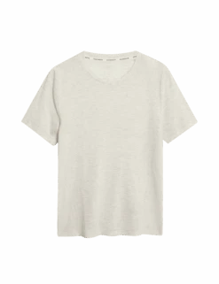 Lightweight T-Shirt With Merino Wool -Marks and Spencer Shop lightweight t shirt with merino wool 1