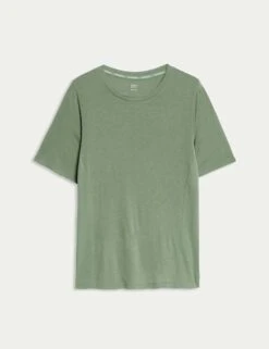 Lightweight T-Shirt With Merino Wool -Marks and Spencer Shop lightweight t shirt with merino wool 3