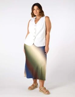 Linen Blend Button Through Waistcoat -Marks and Spencer Shop linen blend button through waistcoat 14