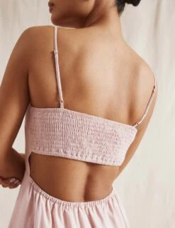 Linen Blend Midi Slip Dress -Marks and Spencer Shop linen blend midi slip dress 6