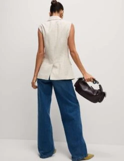 Linen Blend Waistcoat -Marks and Spencer Shop linen blend waistcoat 8