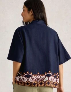 WHITE STUFF Linen Rich Printed Button Through Shirt -Marks and Spencer Shop linen rich printed button through shirt 11