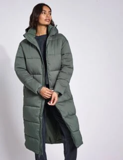Girlfriend Collective Longline Puffer Jacket -Marks and Spencer Shop longline puffer jacket 10