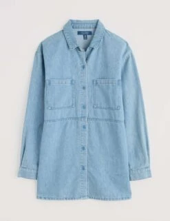 Tencel Rich Denim Longline Shirt 14 Tencel Rich Denim Longline Shirt -Marks and Spencer Shop lyocell rich denim longline shirt