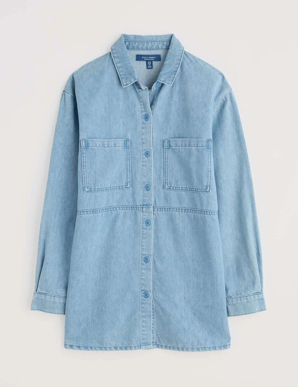 Tencel Rich Denim Longline Shirt 7 Tencel Rich Denim Longline Shirt - Image 5