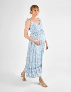 Maternity Floral Midaxi Tiered Dress -Marks and Spencer Shop maternity floral midaxi tiered dress 6
