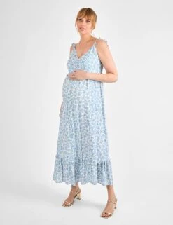 Maternity Floral Midaxi Tiered Dress -Marks and Spencer Shop maternity floral midaxi tiered dress 7