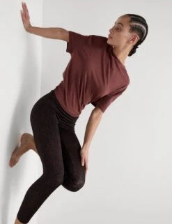 Modal Blend Lightweight Tie Back T-Shirt -Marks and Spencer Shop modal blend crew neck relaxed t shirt 10