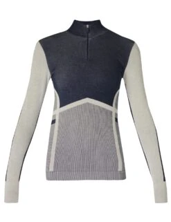 Sweaty Betty Modal Rich Chevron Half Zip Base Layer Top -Marks and Spencer Shop modal rich chevron half zip base layer top 6