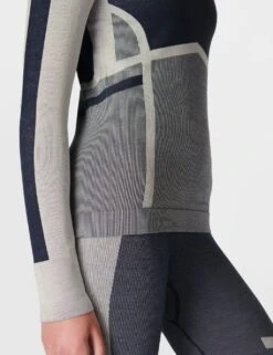 Sweaty Betty Modal Rich Chevron Half Zip Base Layer Top -Marks and Spencer Shop modal rich chevron half zip base layer top 7