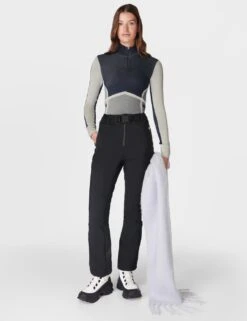 Sweaty Betty Modal Rich Chevron Half Zip Base Layer Top -Marks and Spencer Shop modal rich chevron half zip base layer top 8