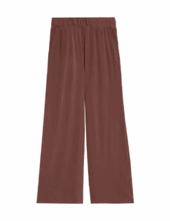 Modal Rich Ribbed Relaxed Culottes -Marks and Spencer Shop modal rich ribbed relaxed culottes 1