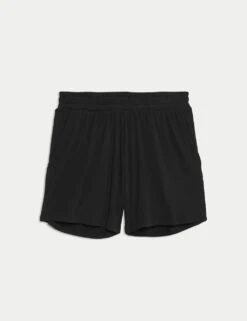 Modal Rich Ribbed Relaxed High Waisted Yoga Shorts -Marks and Spencer Shop modal rich ribbed relaxed high waisted yoga shorts 11