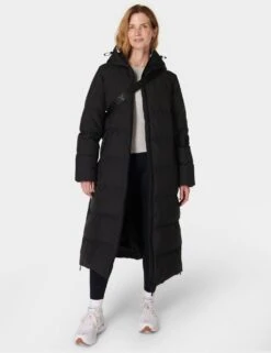 Sweaty Betty Nimbus Quilted Hooded Longline Puffer Jacket -Marks and Spencer Shop nimbus quilted hooded longline puffer jacket 7