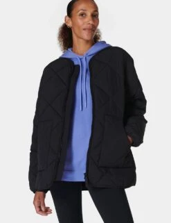 Sweaty Betty On The Move Quilted Jacket -Marks and Spencer Shop on the move quilted jacket 18